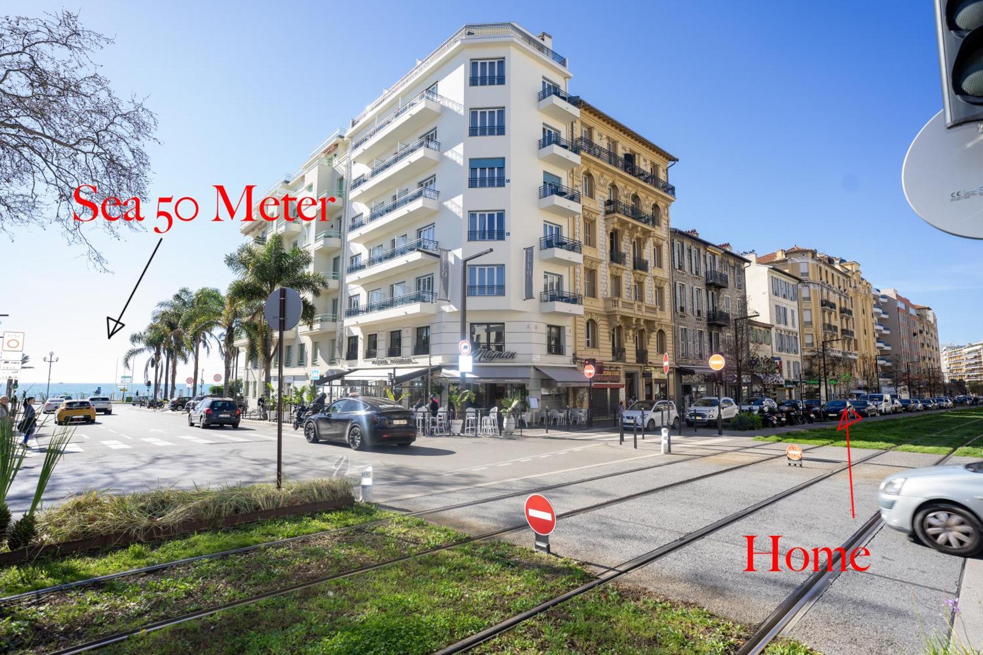 Appartement BH - PALAIS MAGNAN - Lux 4 Pers. WiFi. Clima. LENVAL à Nice Extérieur photo